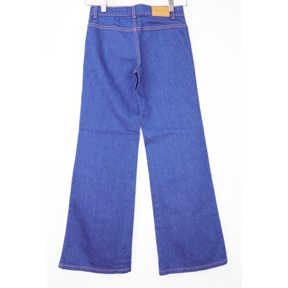 NWT Gucci Kids Girls Embroidered Flare Leg jeans Size 8 - Picture 4 of 9